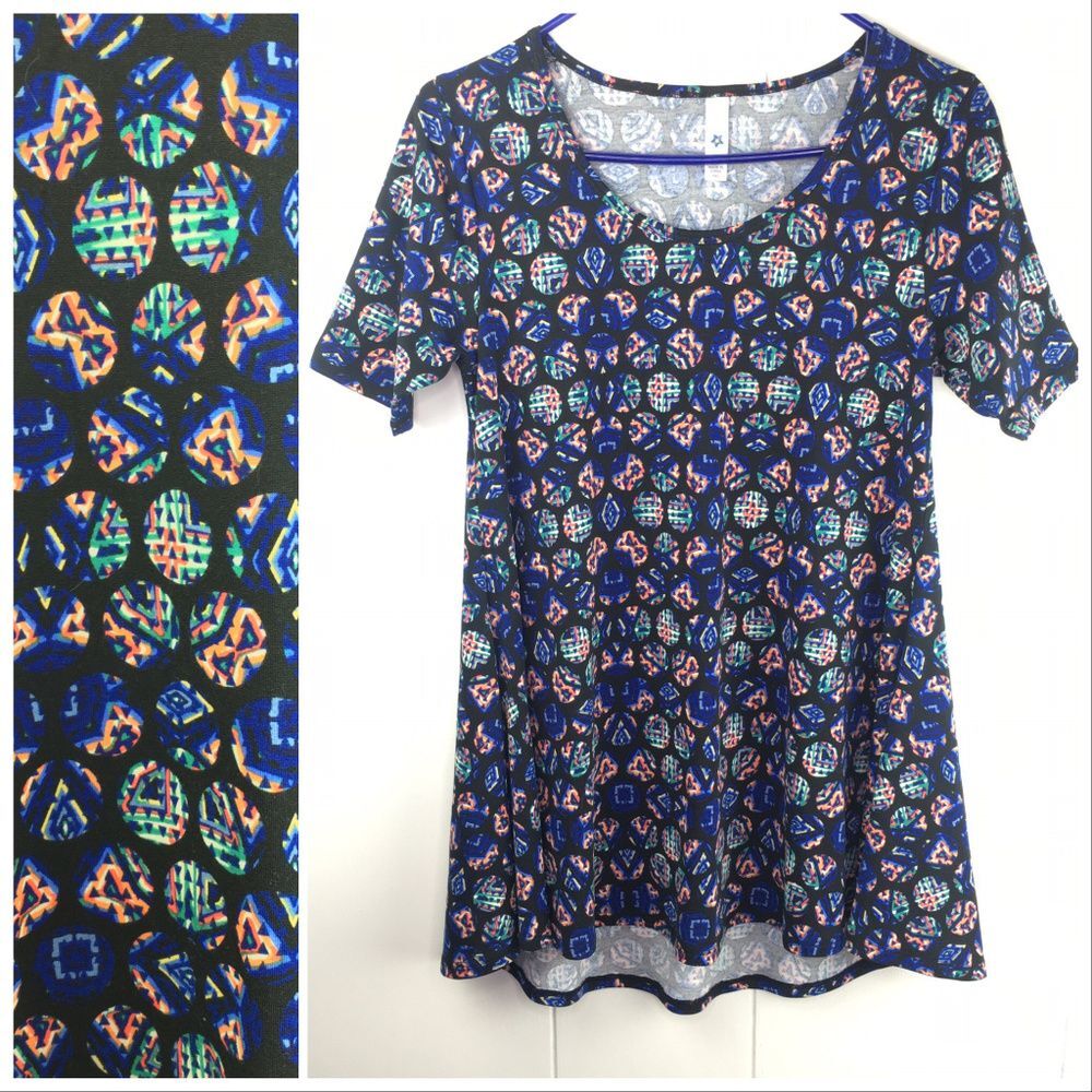 Lularoe XXS Abstract Circle Print Perfect T Tee